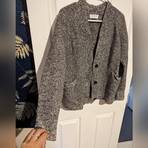 Everlane Blue Grey Knit Cardigan Medium